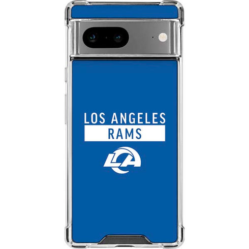 NFL Los Angeles Rams Blue Performance Series Google Pixel 8 Clear Case